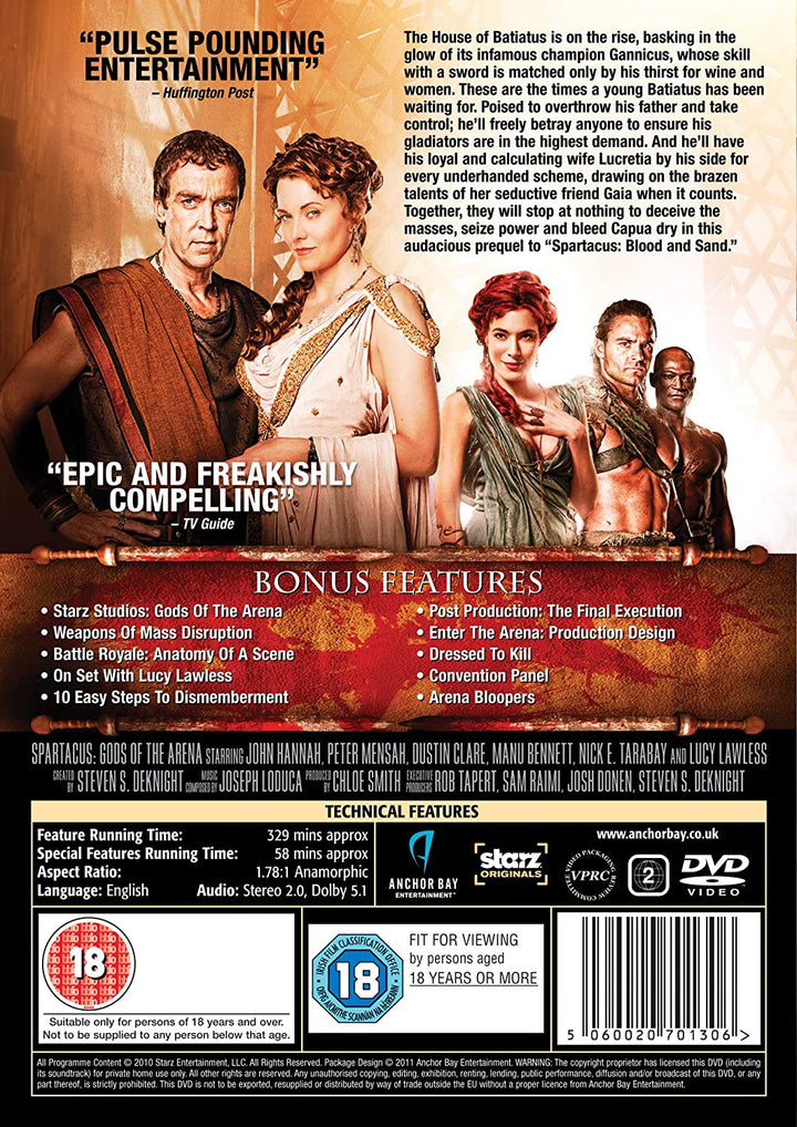 Spartacus: Götter der Arena [2011] – Miniserie [DVD]