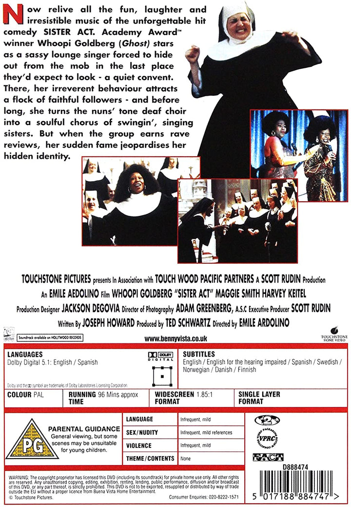 Sister Act [1992] – Komödie/Musik [DVD]