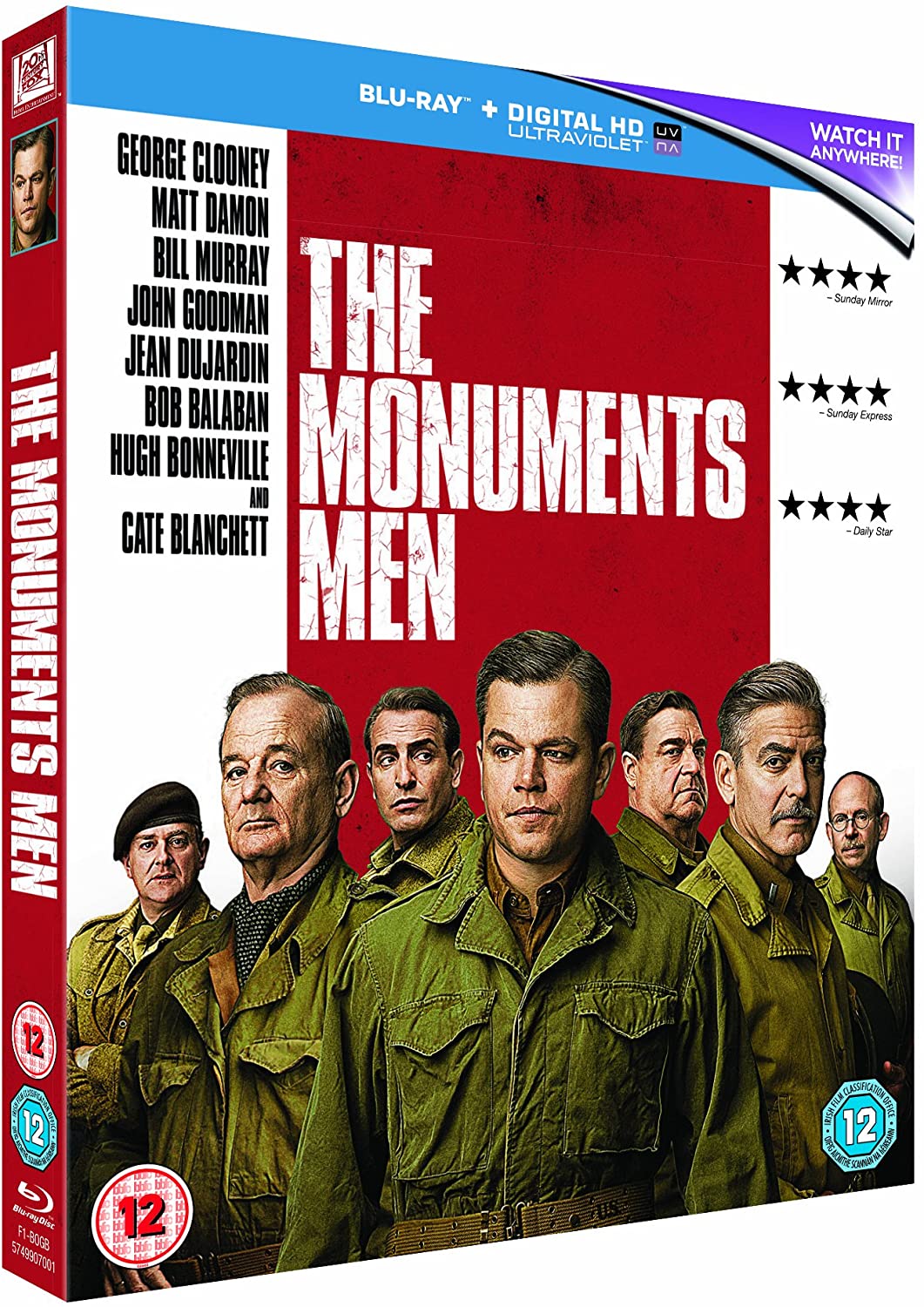 The Monuments Men [2017] - War/Drama [Blu-ray]