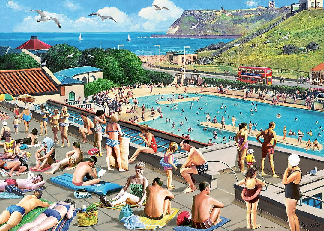 Ravensburger 17548 Leisure Days No.8-Scarborough North Bay &amp; Pool 1000-teilige Schablone