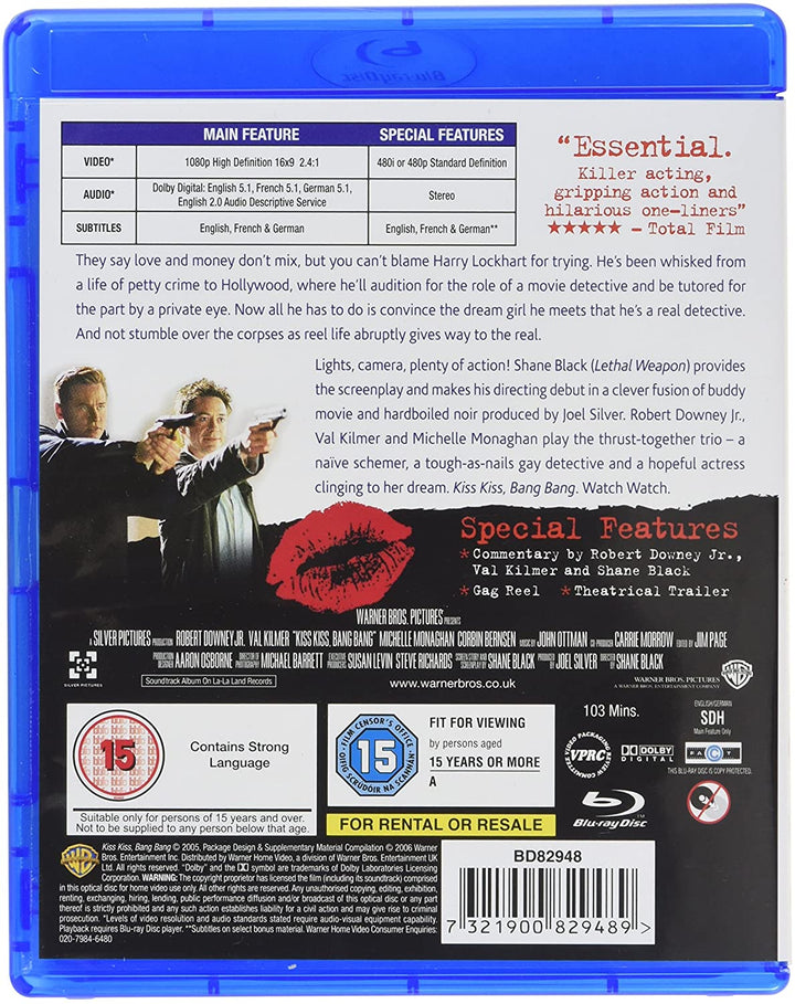 Kiss Kiss Bang Bang [2005] [Region Free] – Mystery/Crime [Blu-ray]