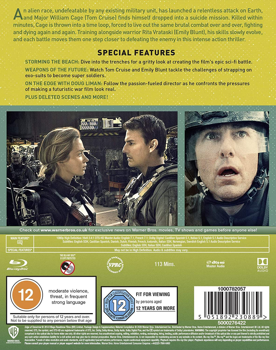 Edge of Tomorrow [2014][Special [Region Free] – Action/Science-Fiction [Blu-ray]