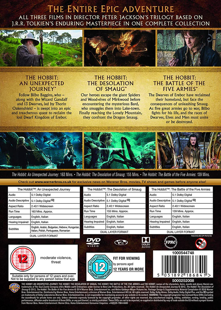 Die Hobbit-Trilogie – Fantasy/Abenteuer [DVD]