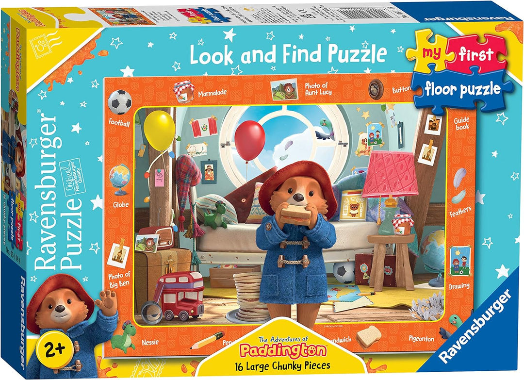 Ravensburger Die Abenteuer von Paddington – My First Floor Puzzle – 16-teiliges Puzzle