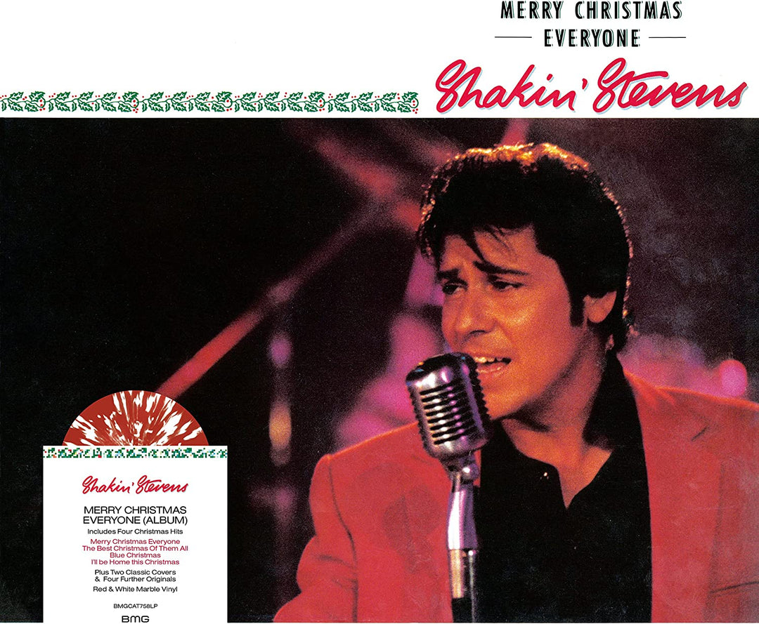 Shakin' Stevens – Merry Christmas Everyone (Red &amp; White Marble LP) [VINYL] 