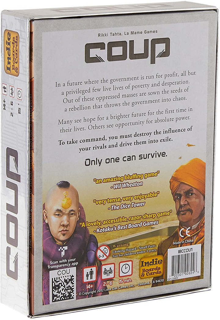 Indie Boards and Cards – Coup – Kartenspiel