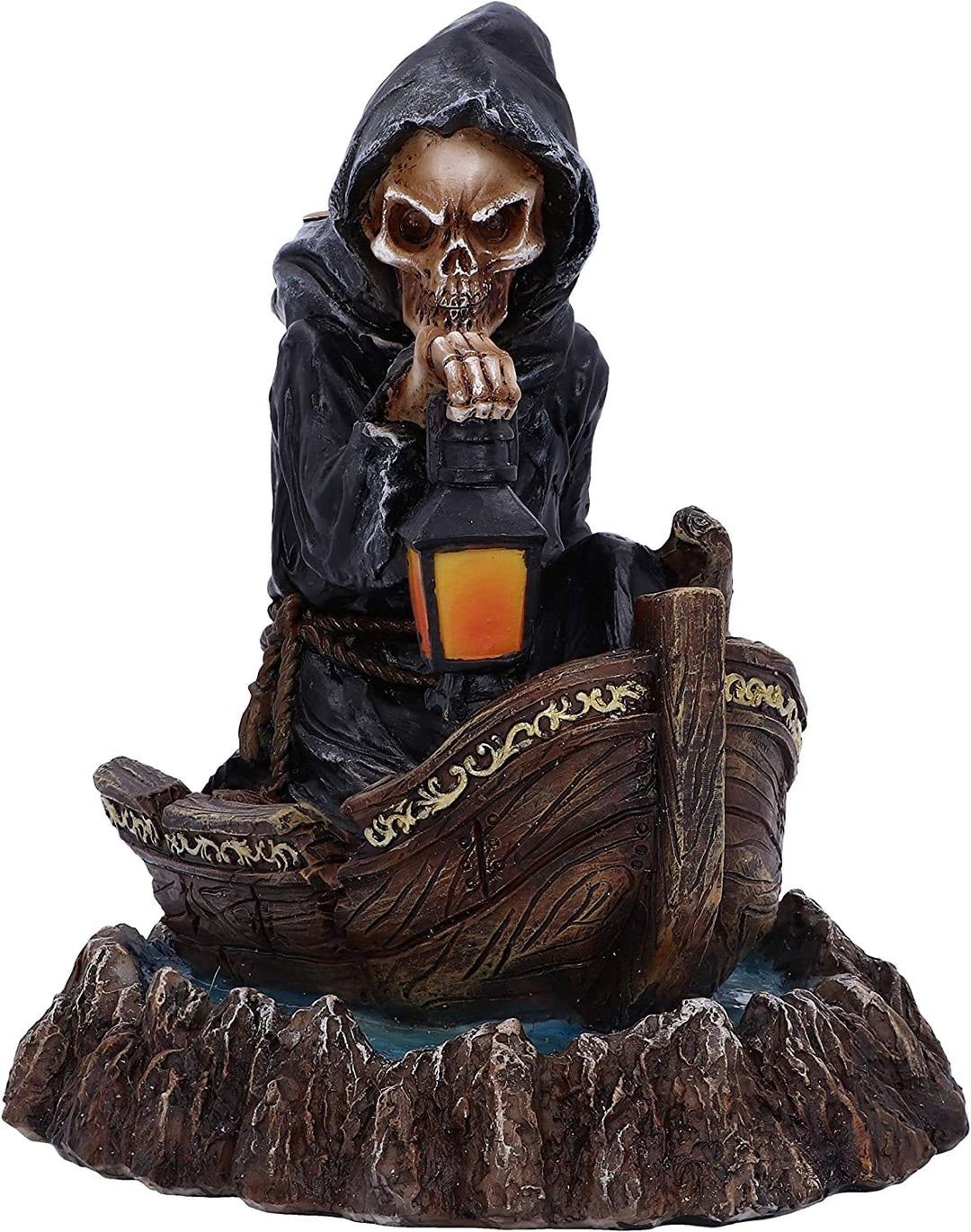 Nemesis Now Scent of The Styx Grim Reaper Backflow-Räuchergefäß, 16,6 cm, Schwarz