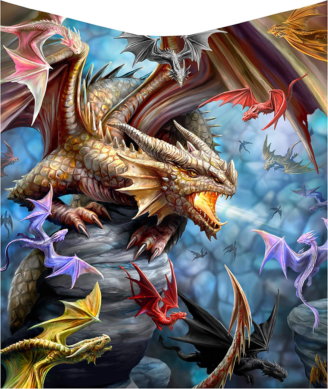 Nemesis Now Dragon Clan Überwurf Anne Stokes 160 cm