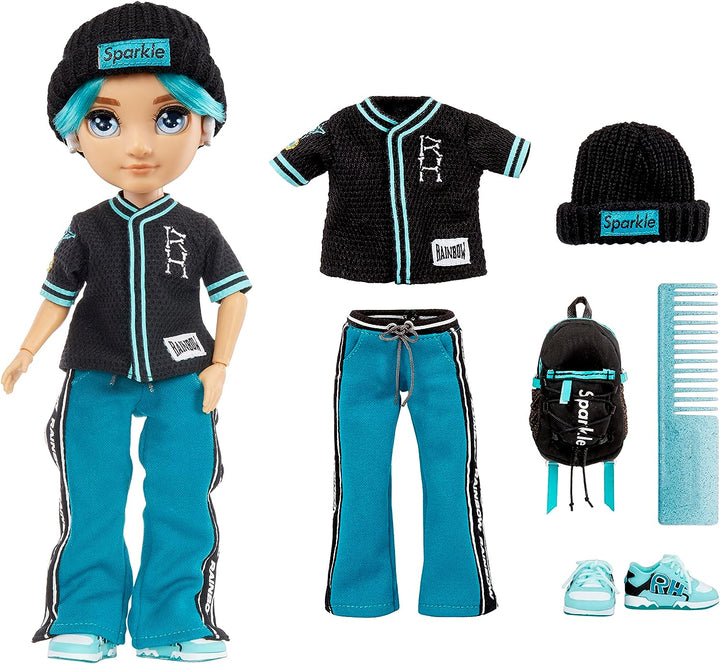 Rainbow High Junior High - RIVER KENDAL Rainbow Fashion Doll with Outfit & Accessories