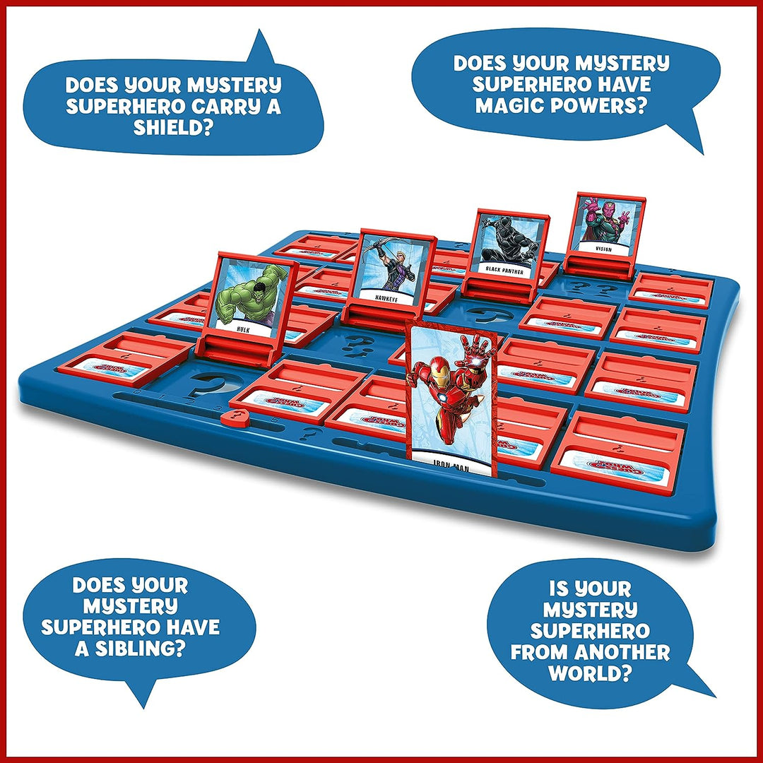 Winning Moves Marvel Guess Who? Brettspiel, spielen Sie mit Ihrem Lieblings-Marvel-Super