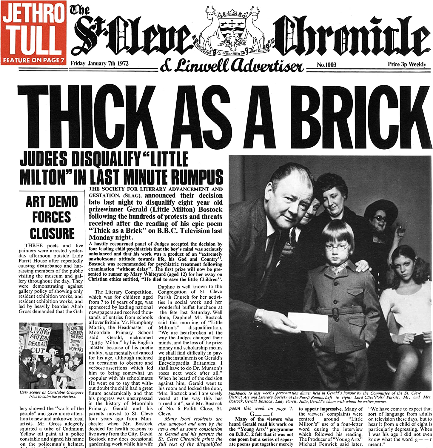 輸入盤 JETHRO TULL / thick AS A BRICK 50th Anniversary Edition LP