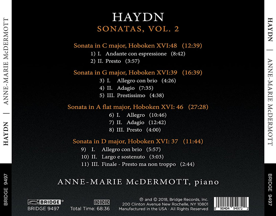 Anne-Marie McDermott – Haydn: Sonaten, Bd. 2 [Anne-Marie Mermott] [Bridge Records: BRIDGE 9497] [Audio CD]