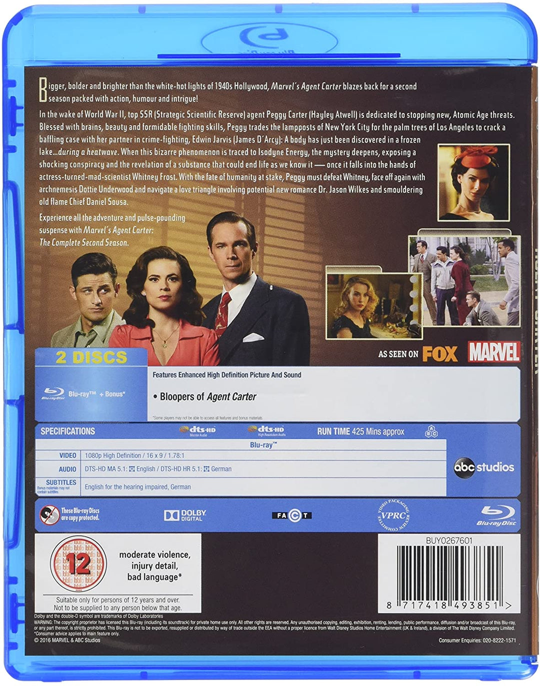 Marvel's Agent Carter – Staffel 2 – Science-Fiction [Blu-ray]