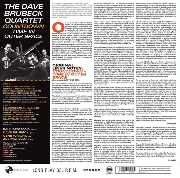 Dave Brubeck - Countdown Time In Outer Space + 1 Bonus Track [VINYL]