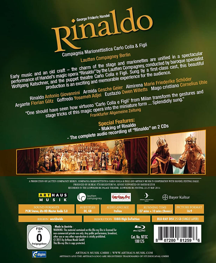 Georg Friedrich Händel: Rinaldo [2015] [Blu-ray]