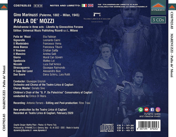 Marinuzzi: Palla De Mozzi [Verschiedenes] [Dynamisch: CDS7925] [Audio-CD]