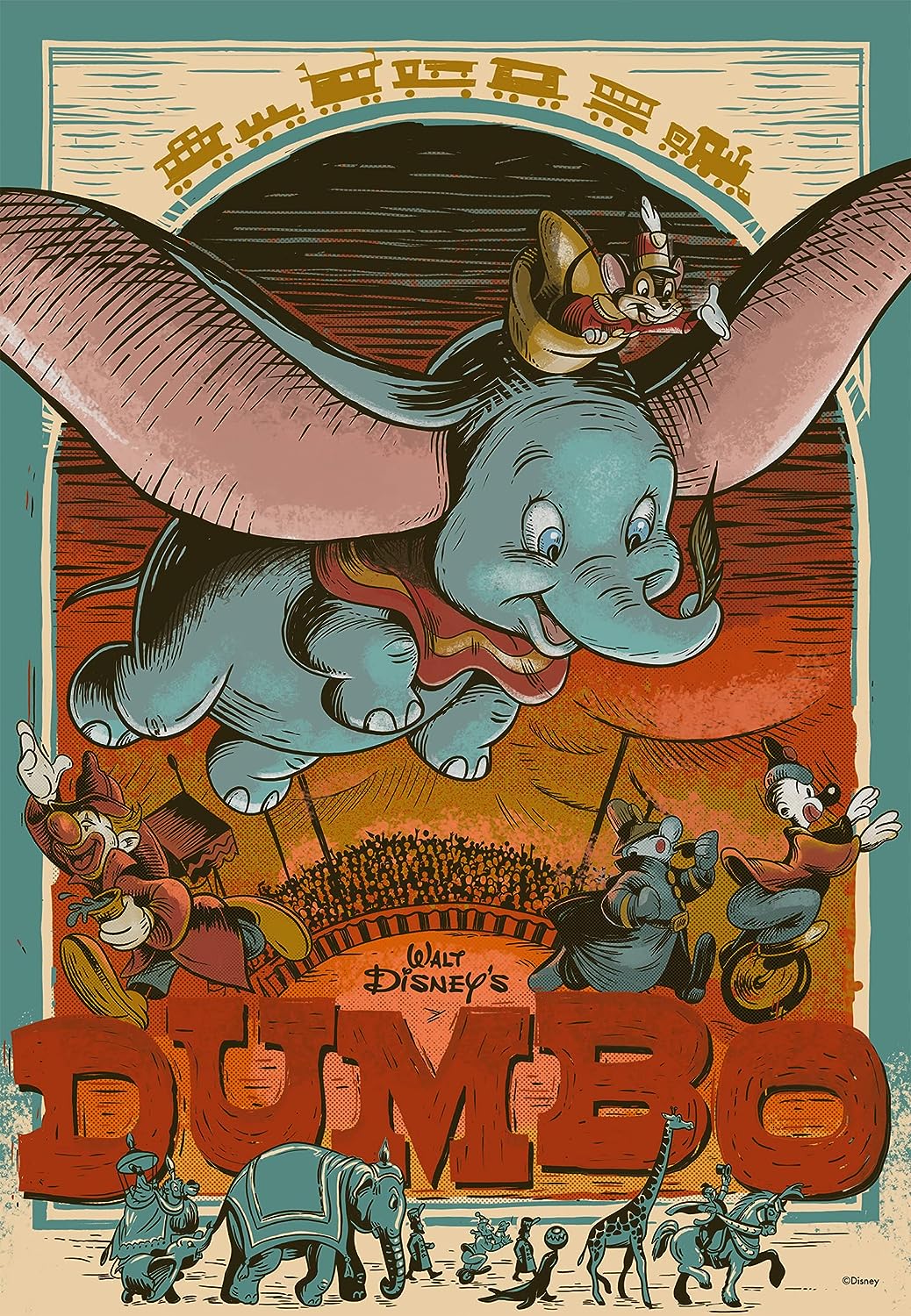 Ravensburger 13370 Disney Dumbo-Puzzle zum 100-jährigen Jubiläum für Erwachsene und