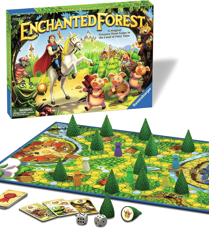 Ravensburger Enchanted Forest, klassisches Familienbrettspiel für Kinder ab 4 Jahren – magische Schatzsuche