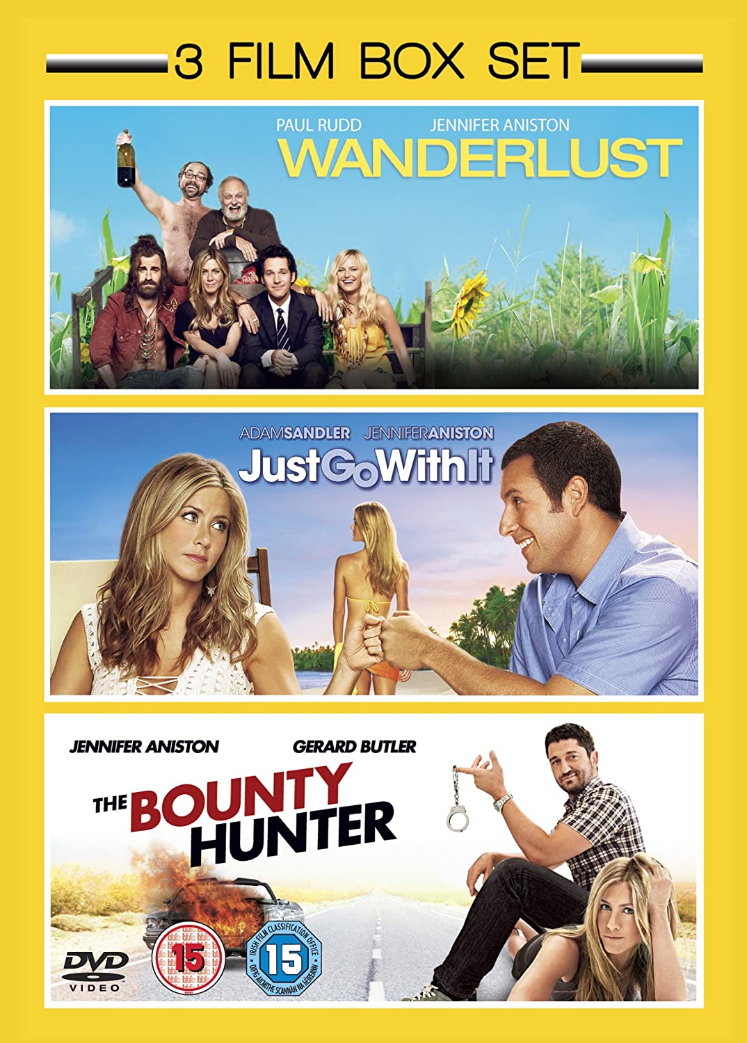 Just Go with It (2011) / Wanderlust (2012) / The Bounty Hunter (2010) - Triple P - Rom-com [DVD]