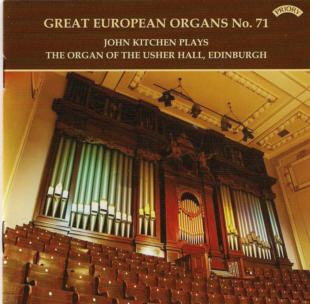 John Kitchen – Great European Organs, Band 71/ The Organ of the Usher Hall, Edinburgh [Audio CD]