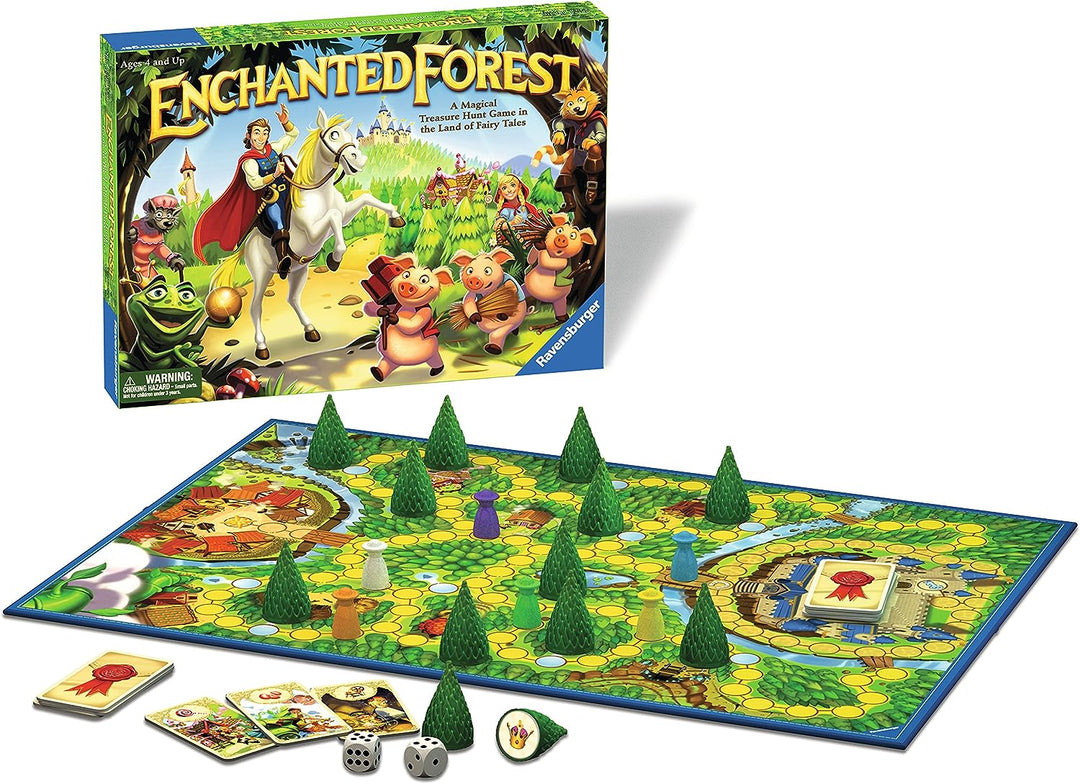 Ravensburger Enchanted Forest, klassisches Familienbrettspiel für Kinder ab 4 Jahren – magische Schatzsuche