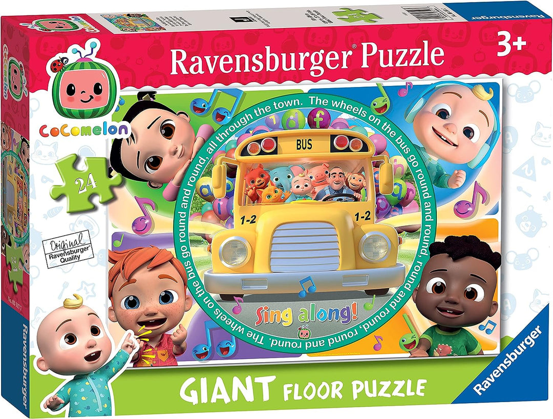 Ravensburger Cocomelon 24-teiliges Riesen-Bodenpuzzle für Kinder ab 3 Jahren – Lernspielzeug für Kleinkinder