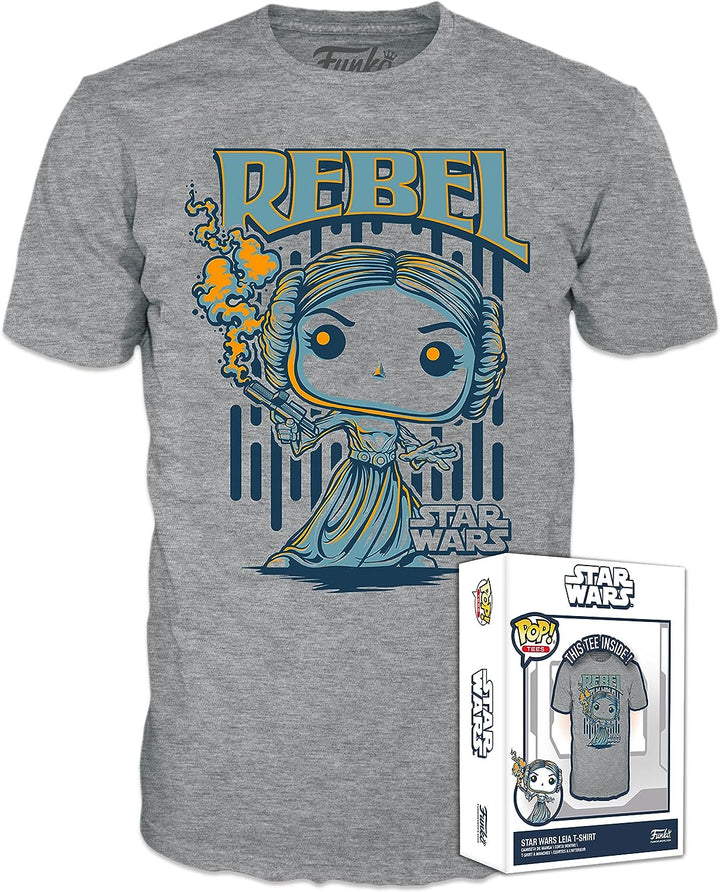 Funko Boxed Tee: Star Wars – Leia – (L) – T-Shirt – Kleidung – Geschenkidee – kurz