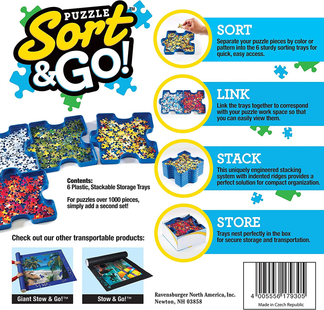 Ravensburger 17930 Sort &amp; Go! Puzzle-Sortiertabletts