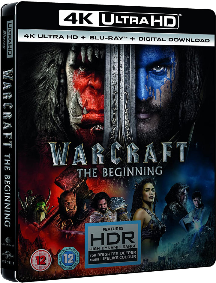 WARCRAFT (4K UHD+BD+UV+BLIZZARD) RT VERS [2017] – Fantasy/Action [Blu-ray]