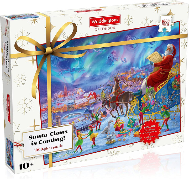 Waddingtons WM01768-ML1-6 Weihnachten 2021 1000-teiliges Puzzlespiel, Multi