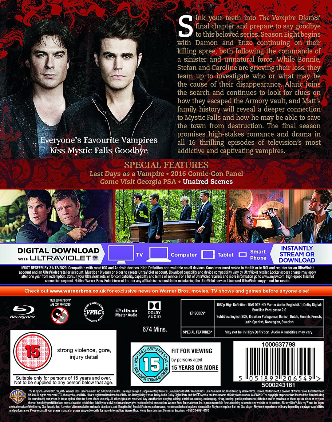 The Vampire Diaries: Staffel 8 [2017] – Drama [Blu-ray]