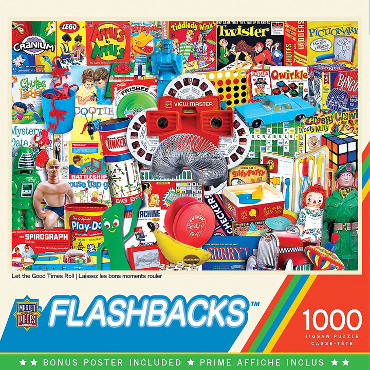 MasterPieces 71831 Flashbacks Let the Good Times Roll Puzzle, Mehrfarbig, 19.2