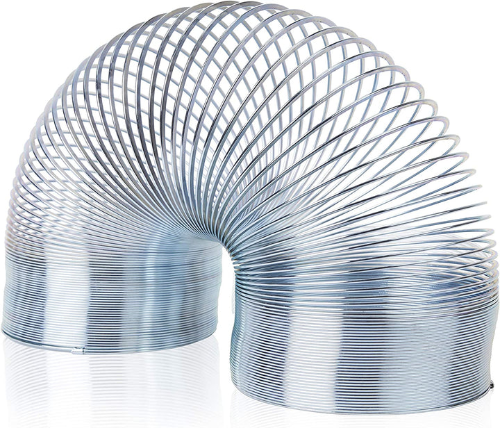 POPULAR SCIENCE Riesiges, federndes, großes Spiralspielzeug aus Metall, Silber