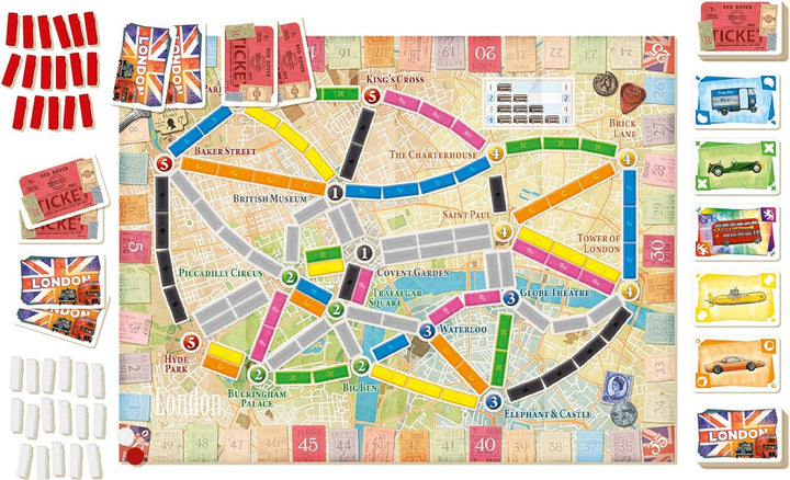 Tage des Wunders | Ticket to Ride London Brettspiel | Ab 8 Jahren | Für 2 bis 4 Spieler | Durchschnittliche Spielzeit 10–15 Minuten