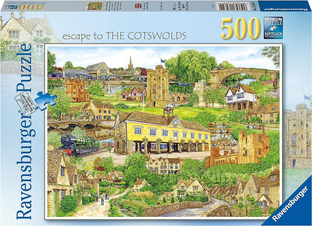 Ravensburger Escape to The Cotswolds 500-teiliges Puzzle für Erwachsene und Kinder A