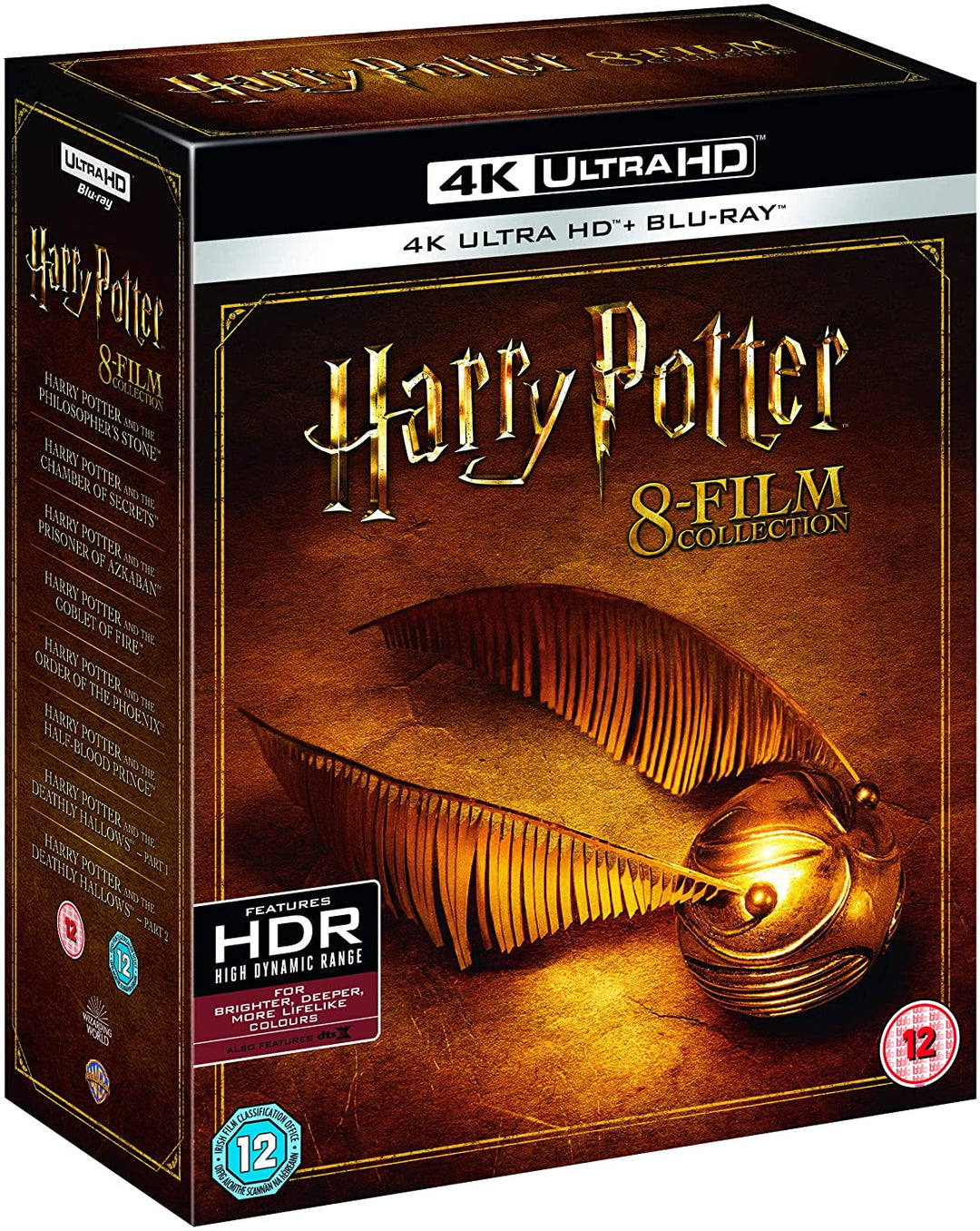 Harry Potter: Die komplette 8-Film-Sammlung [4K Ultra HD] [2001] [2011] – Fantasy/Abenteuer – [Blu-ray]