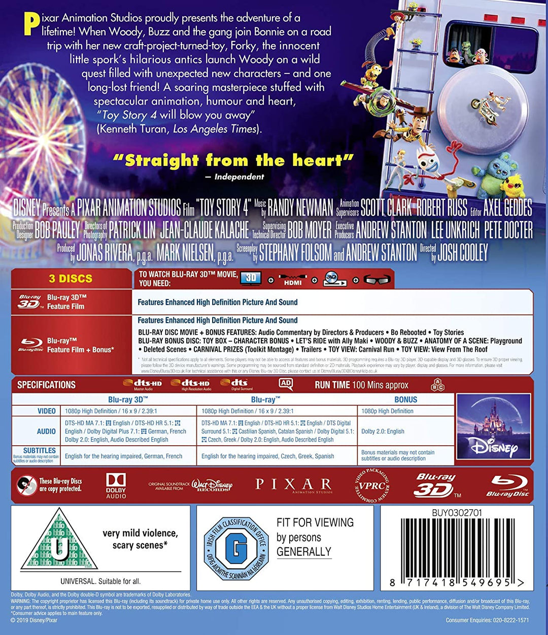 Disney &amp; Pixars Toy Story 4 – Animation [Blu-ray]