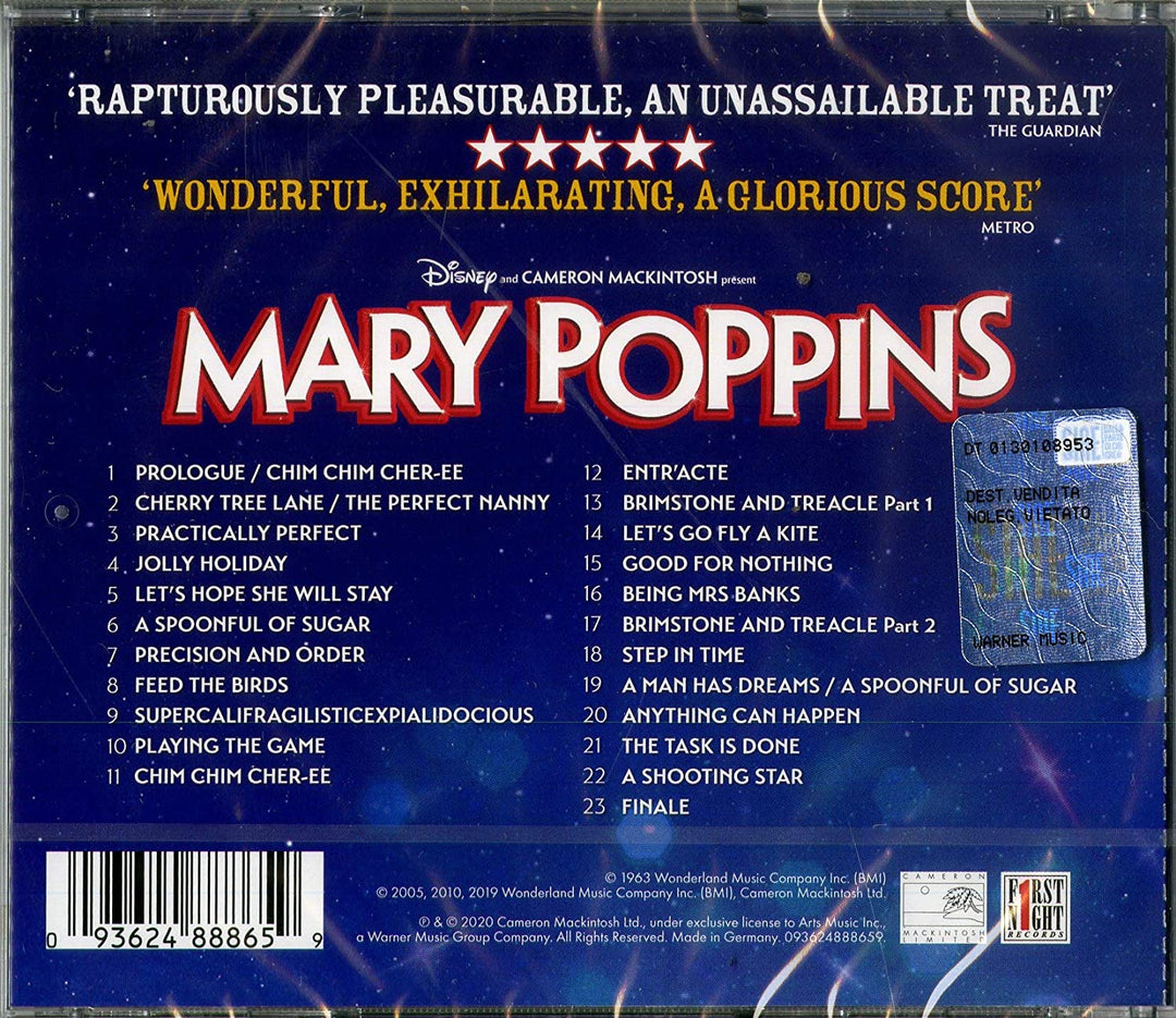 Mary Poppins (The Definitive Supercalifragilistic 2020 Cast Recording) im Prince Edward Theatre] [Audio-CD]