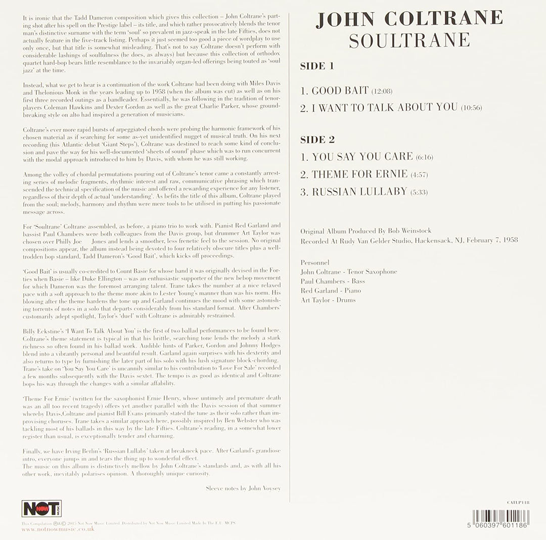 John Coltrane – Soultrane [Vinyl]