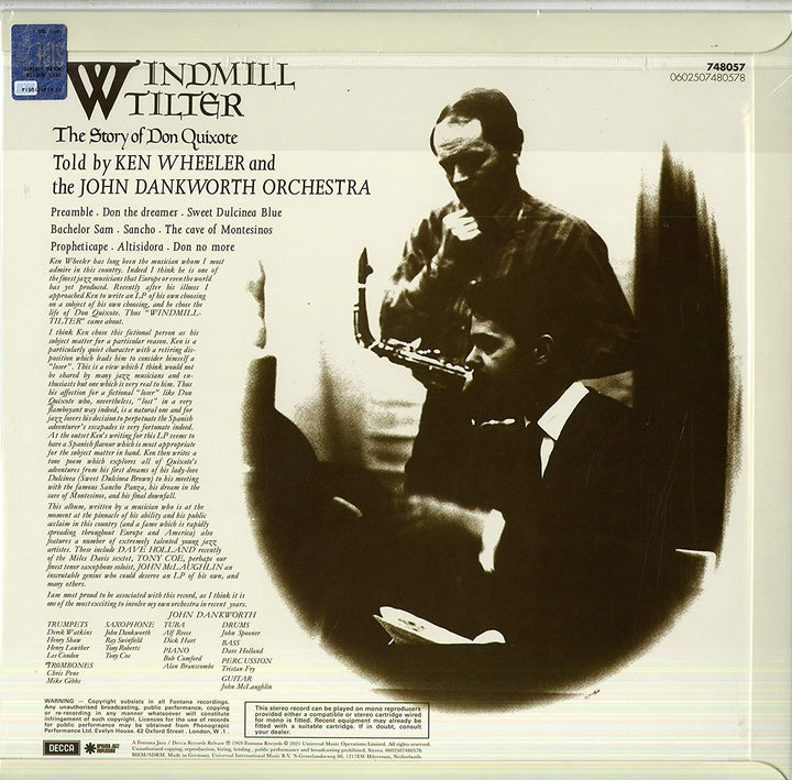 Ken Wheeler The John Dankworth Orchestra – Windmill Tilter (The Story Of Don Quixote) [Vinyl]