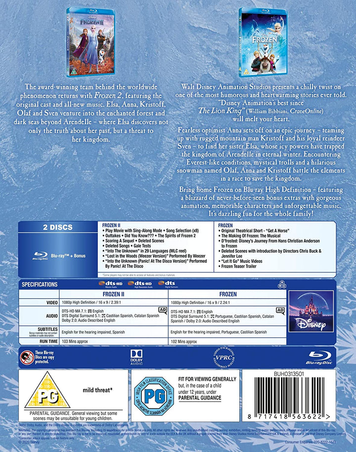 Disney's Frozen Doublepack - Family/Musical [Blu-Ray]