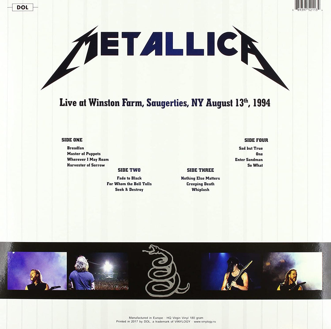 Metallica – Live A Winston Farm, Saugerties, New York, 13. August 1994 [VINYL]