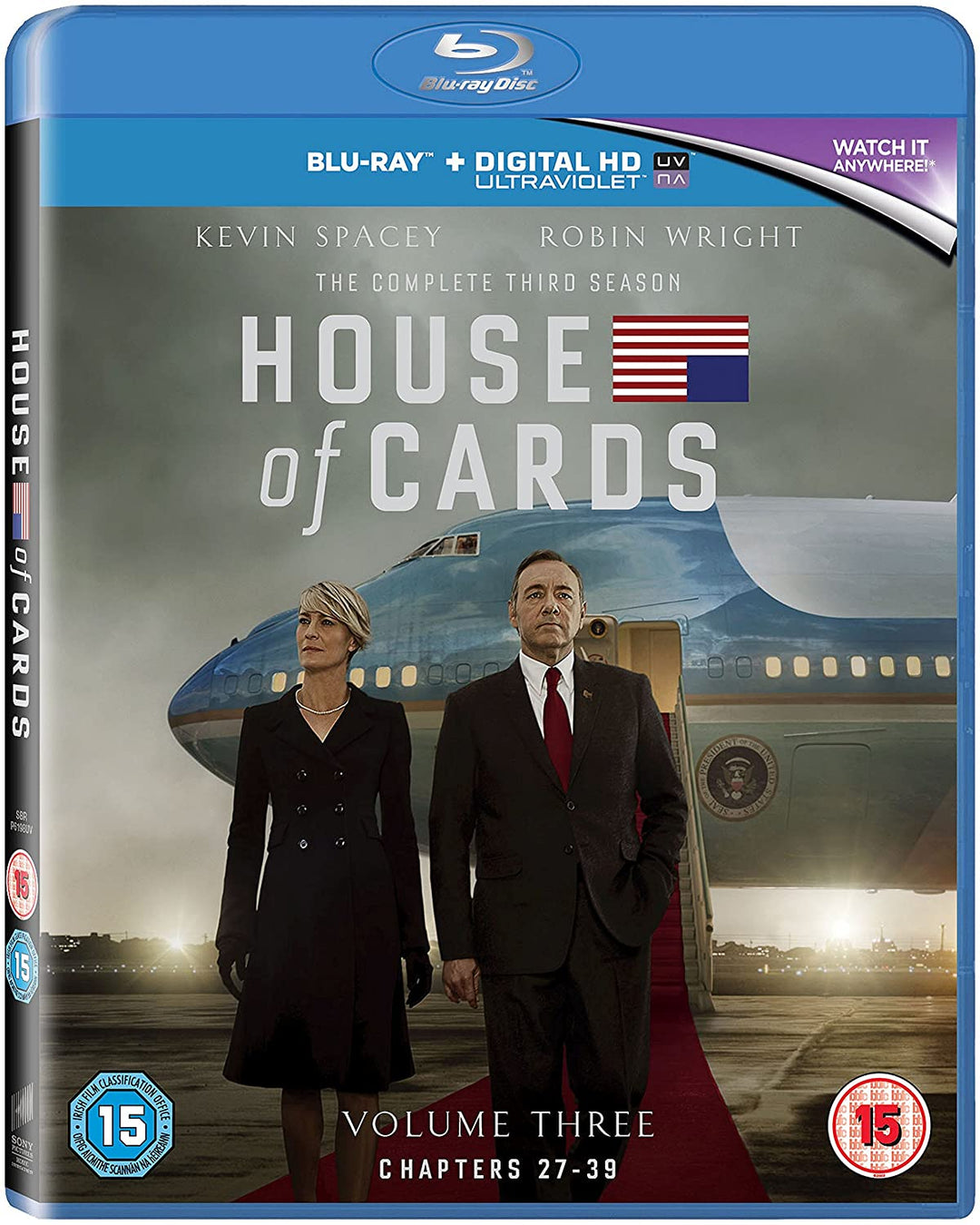 House of Cards - Season 3 [Region Free] - Drama [Blu-Ray]