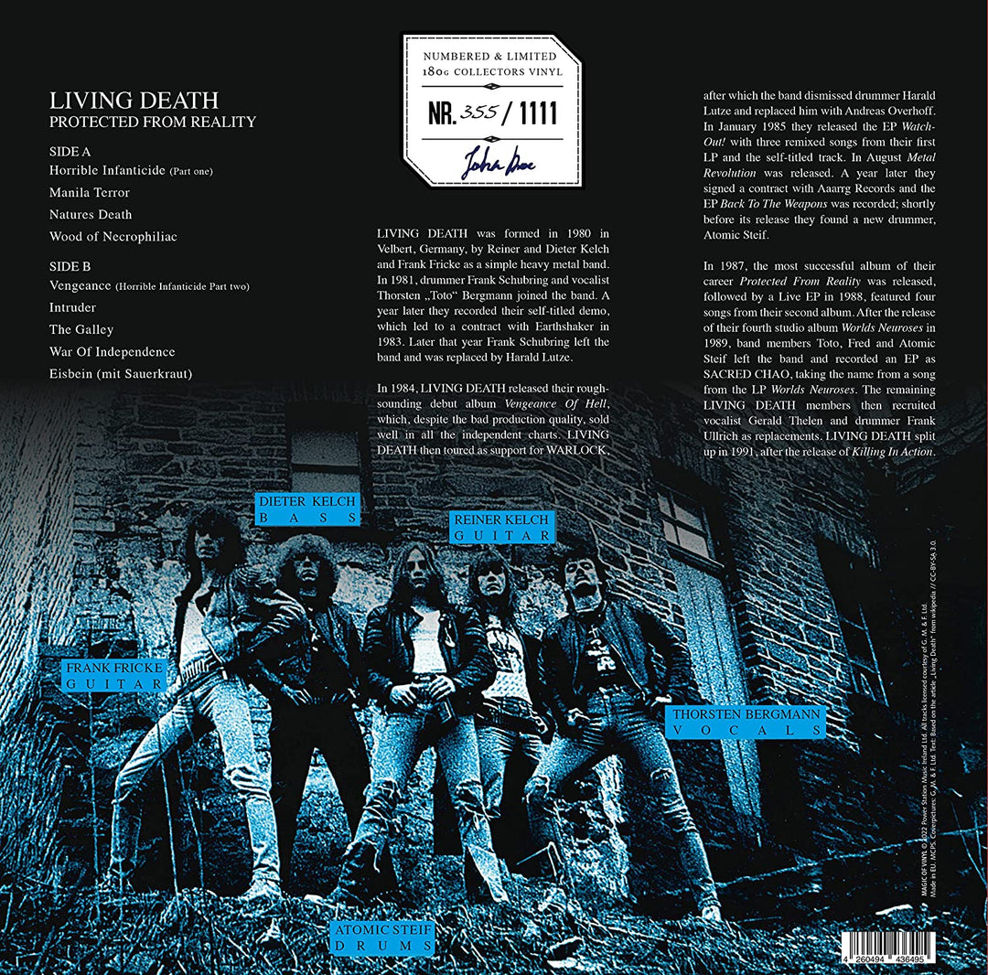 Living Death – Protected From Reality (Splatter) [VINYL]