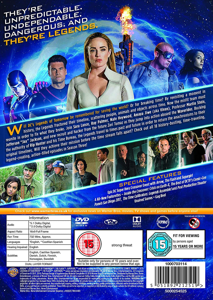 DC's Legends of Tomorrow: Staffel 3 – Science-Fiction [DVD]