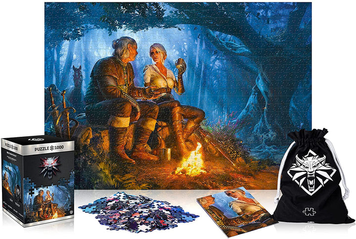 Good Loot The Witcher: Die Reise von Ciri – 1000 Teile Puzzle 68 cm x 48 cm | inklusive Poster und Tasche | Spielgrafiken für Erwachsene und Jugendliche