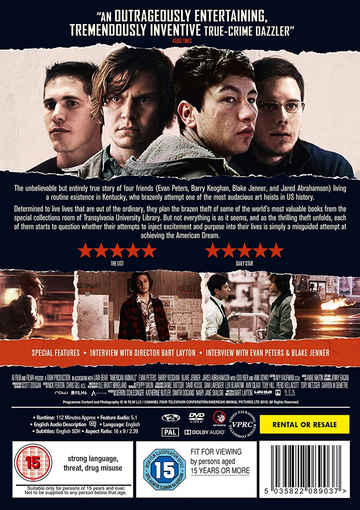 American Animals – Krimi/Drama [DVD]