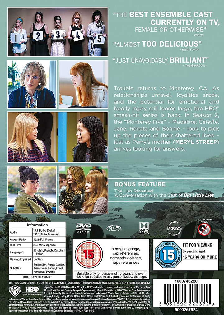 Big Little Lies: Season 2 [2019] - Drama  [DVD]