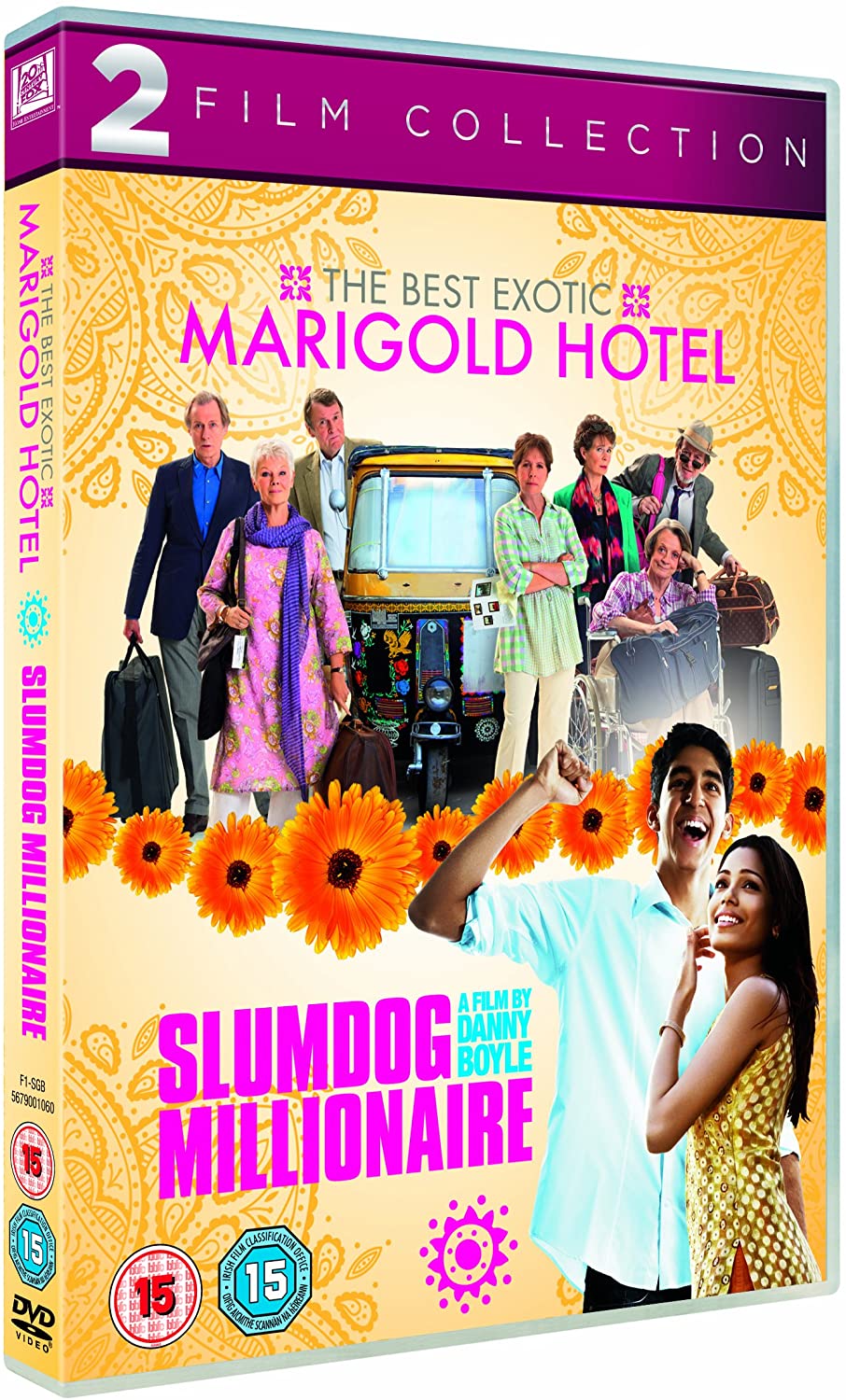 Das beste exotische Marigold Hotel / Slumdog Millionaire Doppelpack [2008] – Liebesfilm/Drama [DVD]