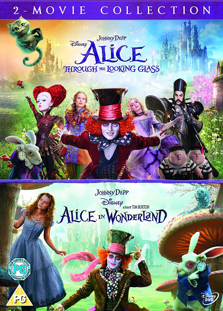 Alice im Wunderland 2 Filmsammlung – Fantasy/Familie [DVD]